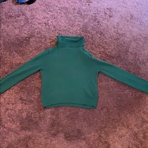 Green turtleneck